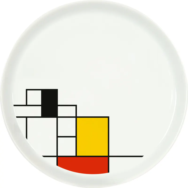 Plate Ø 20 cm Hommage to Mondrian