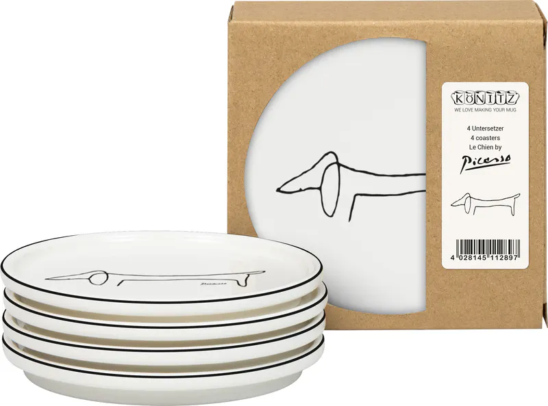 Set of 4 with Gift Box Picasso - Le Chien
