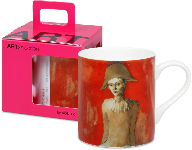 ARTselection Arlequin assis by Pablo Picasso