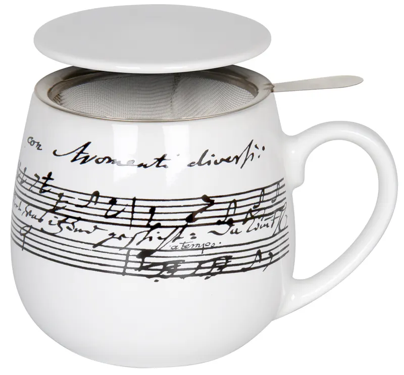 Snuggle Mug with Strainer & Lid Cantata