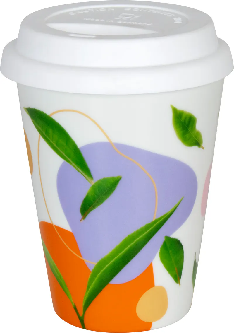 Coffee-to-go Mug with Lid & Closure - Tea Flow