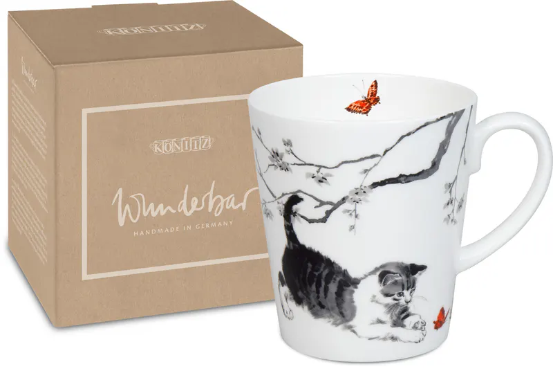 Mug with Gift Box Cats