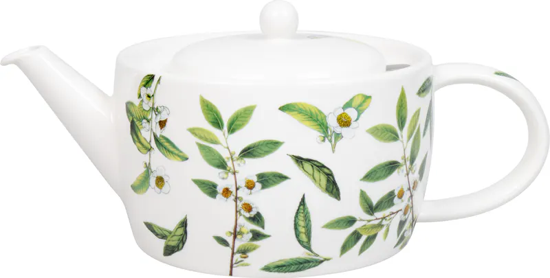 Teapot with Lid & Strainer in brown box My favourite Tea - Tea Time