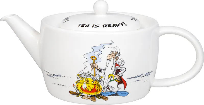 Teapot with Lid & Strainer in brown box Tea is ready