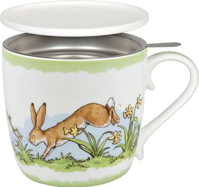 Tea Mug with Strainer, Lid & Sleeve Weißt du eigentlich... - Frühling