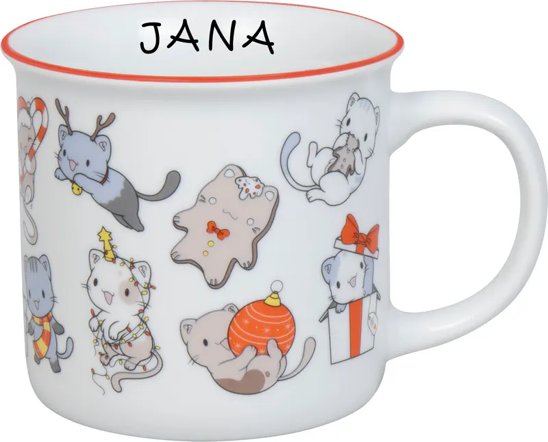 Personalized Mug Lovely Cats Christmas