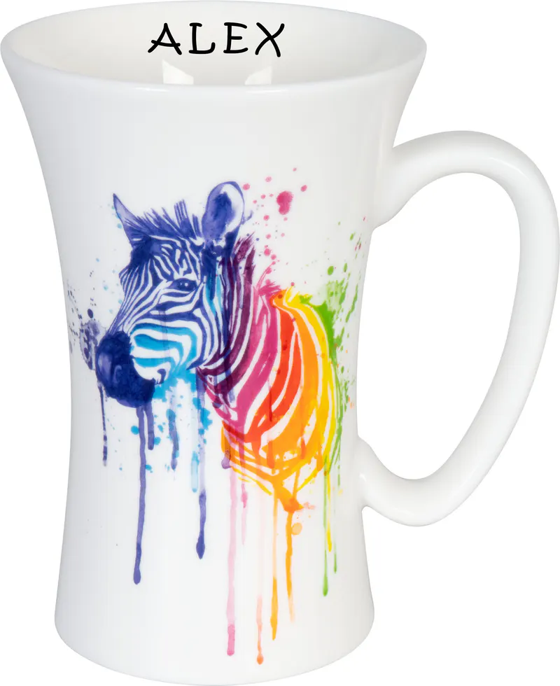 Personalized Mega Mug Watercoloured - Zebra
