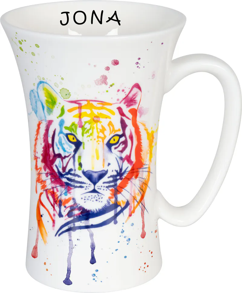 Personalized Mega Mug Watercoloured - Tiger
